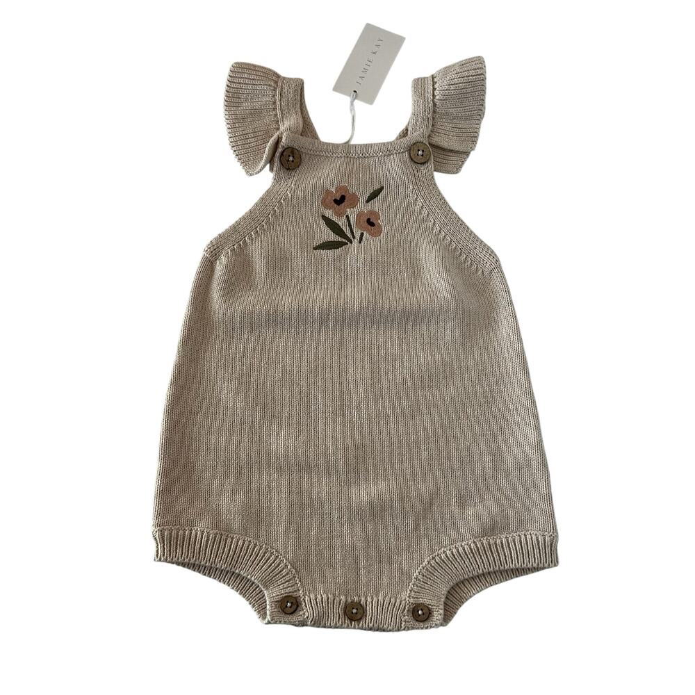 Jamie Kay knit flower romper